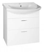 Szafki łazienkowe - Aqualine ZOJA szafka umywalkowa 61,5x74x32 cm, biała 51061A - miniaturka - grafika 1