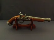 Repliki - broń - Denix SA REPLIKA WŁOSKI PISTOLET NA STOJAKU MODEL 1031G+801 1031G+801 - miniaturka - grafika 1