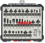 Wiertła - Bosch Professional 2607017476 30-częściowy zestaw frezów (do drewna, do frezarek górnowrzecionowych z trzonem 1/4") - miniaturka - grafika 1