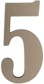 Numery na dom - Cyfra /5/ 5CM PLATYNA PVC - miniaturka - grafika 1
