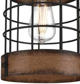 Lampy sufitowe - WESTINGHOUSE Langston lampa wisząca, stare drewno - miniaturka - grafika 1