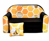 Łóżka dla dzieci i młodzieży - Kanapa Sofa rozkładana dla dzieci łóżko poduszka - miniaturka - grafika 1