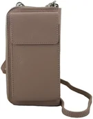 Etui i futerały do telefonów - Barberini's Portfel / etui na telefon ze skóry naturalnej - Różowy pudrowy 908-18 - miniaturka - grafika 1