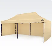 Pawilony ogrodowe - BRIMO Namioty weselne 3x6m - plus 3 ściany - Beżowy - miniaturka - grafika 1