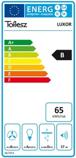Toflesz OK-6 Luxor Glass 120 Czarny - Okapy kuchenne - miniaturka - grafika 7