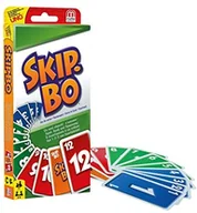 Gry karciane - Mattel Games Mattel 52370-0 - Skip-BO, gra karciana + mata W2087 - UNO, gra karciana, 20 x 89 x 17,5 cm - miniaturka - grafika 1