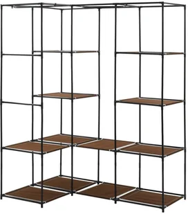 vidaXL vidaXL Szafa narożna, brązowa, 130x87x169 cm - Szafy - miniaturka - grafika 6