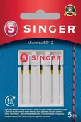 Akcesoria i części do maszyn do szycia - Singer Microtex Needle 80/12 5PK 250053203 - miniaturka - grafika 1