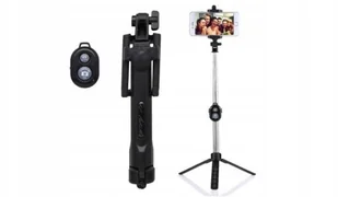 Uchwyt Monopod Selfie Bluetooth Czarny - Selfie stick - miniaturka - grafika 3