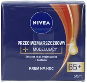 Kremy do twarzy - Nivea Modelujący przeciwzmarszczkowy krem do twarzy 65+ na noc 50 ml - miniaturka - grafika 1