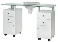 Stoliki do manicure - Beauty System Stolik do manicure z pochłaniaczem BD-3453+P BIAŁY BD-3453+P WHITE - miniaturka - grafika 1