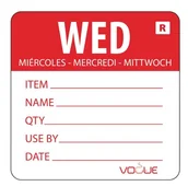 Opakowania gastronomiczne - Vogue Naklejka środa usuwalna | 500 szt. L068 - miniaturka - grafika 1