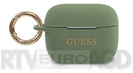 Inne akcesoria audio-wideo - Guess Guess GUACAPSILGLKA Silikonowe etui AirPods Pro khaki GUACAPSILGLKA - miniaturka - grafika 1