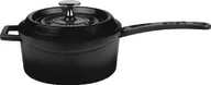 Rondle - LAVA Cookware Lava Cookware LV Y SOS 16 K2 sosu patelnia, Integral metalowe uchwyty, średnica 16 cm, żeliwo, czarna LV Y SOS 16 K2 - miniaturka - grafika 1