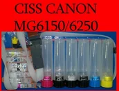 Dodatki do drukarek i skanerów - Canon MG6150/6250 MG8150/8250 CISS STAŁE ZASILANIE+TUSZ 650ml catalog96584 - miniaturka - grafika 1