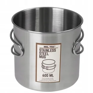 Mil-Tec Kubek Turystyczny 600ml Stal Nierdzewna - Kuchnia turystyczne i akcesoria - miniaturka - grafika 2