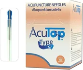 Meble i wyposażenie gabinetów medycznych - Igły do akupunktury i suchego igłowania z prowadnicą - stalowy uchwyt, silikonowa powłoka (AcuTop Typ KJ) - miniaturka - grafika 1