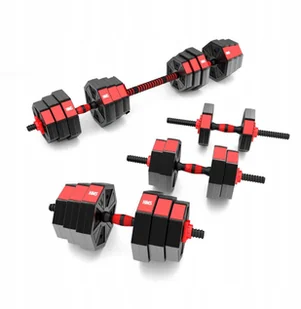 Hms Zestaw Hantli Ze Sztangą 2x10 kg Sztangielka - Hantle i ciężarki - miniaturka - grafika 4