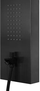 Corsan Panel prysznicowy Samsara S003 czarny z termostatem i wylewką S-003TW SAMSARA CZARNA WY - Panele prysznicowe - miniaturka - grafika 3