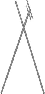 vidaXL Składane nogi do stołu, srebrne, 45x55x112 cm, stal - Meble modułowe i akcesoria - miniaturka - grafika 2