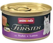Mokra karma dla kotów - Animonda vom Feinsten Cat Adult Mus Kurczak + Jagnięcina puszka 85g - miniaturka - grafika 1