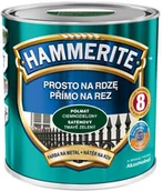 Farby do metalu - Hammerite Farba do metalu Prosto Na Rdzę półmat ciemna zieleń 2 5 l - miniaturka - grafika 1