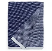 Koce - Elvang denmark Pled Raindrops granatowy 130x180 Elvang 6202 - miniaturka - grafika 1