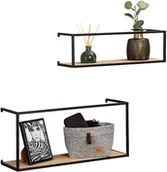 Półki łazienkowe - Wenko Półki na ścianę do pokoju GEO 2 sztuki 50764800 - miniaturka - grafika 1