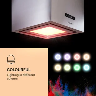 Klarstein Kronleuchter Smart CGCH3-Kronl-Sm-SS - Okapy kuchenne - miniaturka - grafika 4