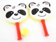 Zabawki i gry sportowe - Rakietki Paletki Do Gry Piankowe Pandy Z Piłeczką - miniaturka - grafika 1