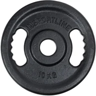 Obciążenia - inSPORTline Żeliwne obciążenie talerz do sztangi 50 mm inSPORTline Castblack OL 10 kg 24264 - miniaturka - grafika 1