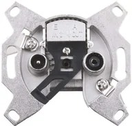 Gniazdka elektryczne - Emos Gniazdo abonenckie przelotowe EU3614 J0222 - miniaturka - grafika 1