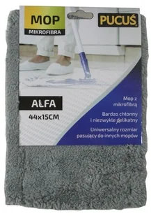 Pucuś Wkład do mopa szary Alfa - Miotły, szufle, mopy - miniaturka - grafika 2