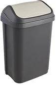 Kosze na śmieci - keeeper OKT 10306826000 pojemnik na odpady Bin 'Swing' 10 L, Grafitowy/kremowy 1030682600000 - miniaturka - grafika 1
