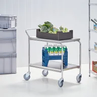 Inne urządzenia handlowo-usługowe - AJ Wózek stalowy 520x950x800mm 22460 - miniaturka - grafika 1