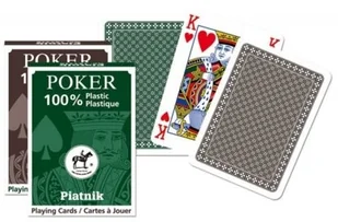 Piatnik Karty pojedyncze talie plastikowe Poker DSR_136214 - Gry karciane - miniaturka - grafika 2