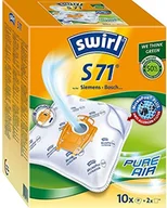 Akcesoria do odkurzaczy - Swirl S 71 MicroPor Plus worki do odkurzacza do Siemens, Bosch | Filtr przeciwalergiczny | 10 sztuk w zestawie 2 filtry S 71 - miniaturka - grafika 1