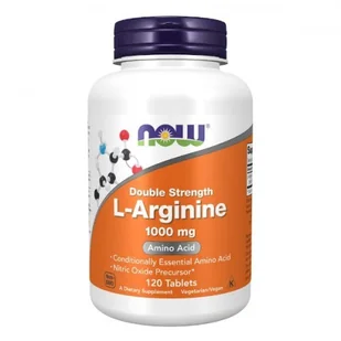 Now Foods L-Arginine Double Strength 1000mg - (120 tab) - Aminokwasy - miniaturka - grafika 2
