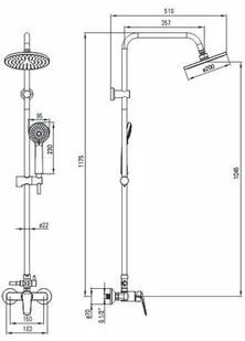 Deante Zestaw natryskowy Neo Boro NER N1RK Czarny Raty - Zestawy prysznicowe - miniaturka - grafika 3