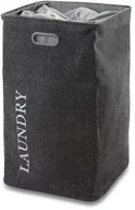 Kosze na bieliznę - Aquanova Kosz na pranie EVORA dark grey - miniaturka - grafika 1