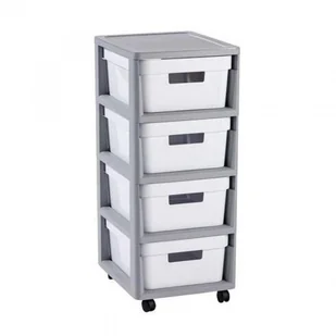 Curver REGAŁ SZAFKA INFINITY 4x11L 231557 (231559) - Szafki łazienkowe - miniaturka - grafika 7