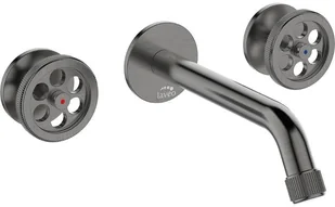 Laveo Bateria umywalkowa podtynkowa grafit MURO BAU 922P - Baterie umywalkowe - miniaturka - grafika 2