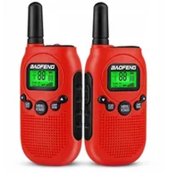 Krótkofalówki - Baofeng Radiotelefon T6 Panda Twin Pack Czerwony 0000011359 - miniaturka - grafika 1