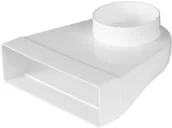 Rury i kanały wentylacyjne - Kolano Łącznikowe 90" 60x204 - fi125 KP204-23 - miniaturka - grafika 1