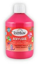 Rainbow, farba akrylowa, 500 ml, różowa - Farby i media malarskie - miniaturka - grafika 2