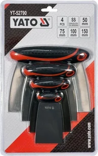 YATO SZPACHELKI NIERDZEWNE JAPONKI Z UCHWYTAMI 2K KPL 4 SZT - Narzędzia murarskie - miniaturka - grafika 3