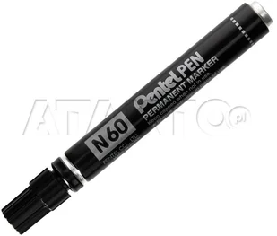 Pentel Marker permanentny zielony ścięty N60 PN5145 - Markery permanentne - miniaturka - grafika 2