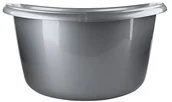 Inne artykuły do sprzątania - Altom MISKA OKRĄGŁA SOLIDNA 20L SREBRNY 5902443992827 - miniaturka - grafika 1