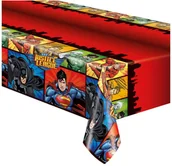 Dekoracje i nakrycia stołu na imprezę - Unique Obrus urodzinowy Justice League - 1 szt. U49963 - miniaturka - grafika 1