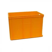 Pojemniki przemysłowe - Artech Pojemnik skrzynka plastikowa pełna EURO 410-1 ŻÓŁTA PEART 410 ŻÓŁTA PEART - miniaturka - grafika 1